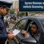 Byron Thomas Williams Vehicle Licensing Penalties