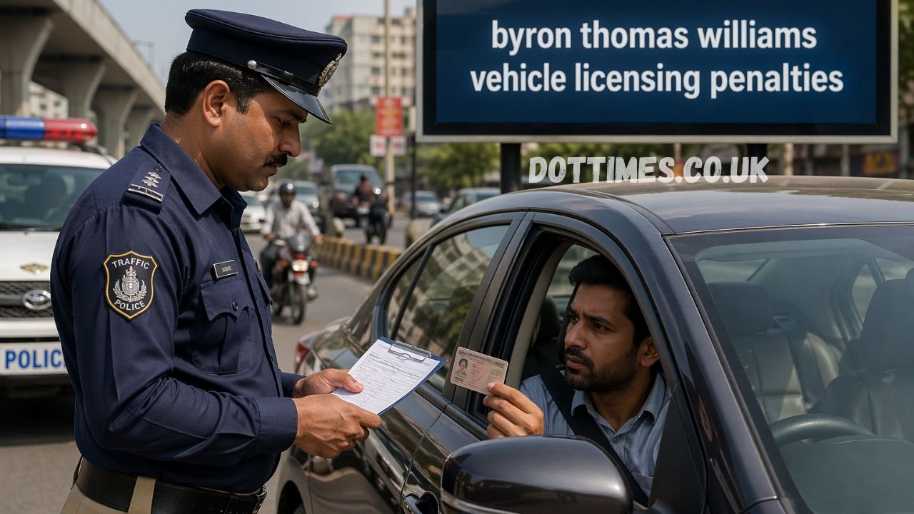 Byron Thomas Williams Vehicle Licensing Penalties