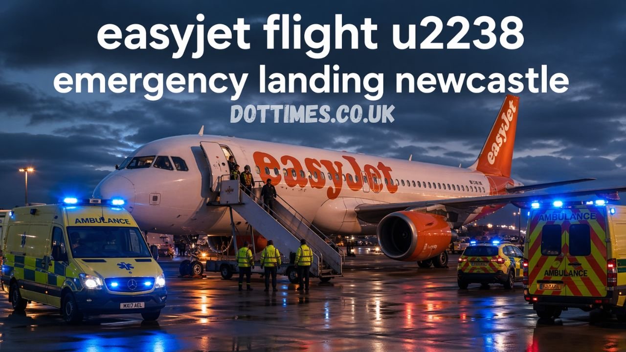 easyjet flight u2238 emergency landing newcastle